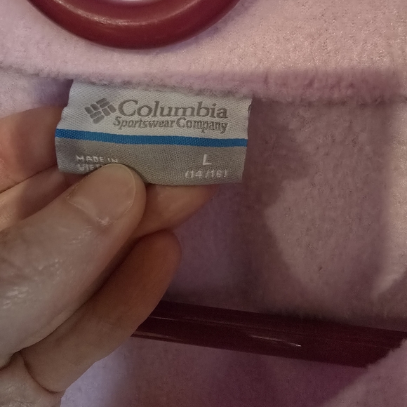 Columbia Kids' Lavender and Violet Fleece Hoodie - Picture 3 of 4